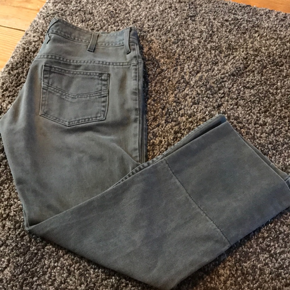 EUC Katayone Adeli Capri jeans size 8 olive green